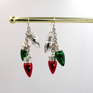 Holiday Lightbulb Dangle Earrings