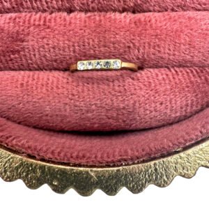 Slim Five-Stone Gold Band