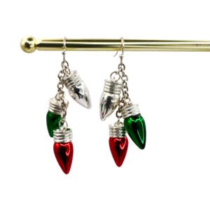 Holiday Lightbulb Dangle Earrings